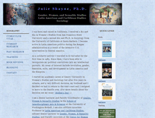 Tablet Screenshot of julieshayne.net